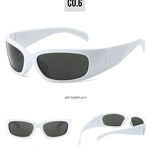 Retro Y2K Sports Sunglasses For Men Women Punk Fashion Trend Luxury Brand Design Punk Outdoor Cycling Goggles Eyeglasses UV400