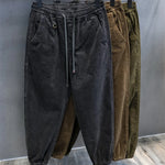 Men's Loose Fit Corduroy Cargo Pants Casual Trousers Workwear Long Trousers Harajuku Sle Youthful Vitali All Seasons