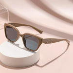 Cat Eye Sunglasses High-end UV Resistant Sunglasses  Internet Celebrities  Natural Looking Retro Sunscreen Sunglasses 9673
