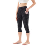 Capri Leggings with Pockets for Women High Waisted Workout Leggings Tummy Control Yoga Pants