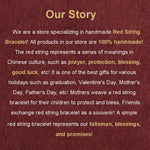 Handmade Red String Bracelet With Gold Plated Clasp Red String of Fate Bracelet For Men Women Unisex Protection and Good Luck