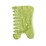 Natural Green Xiuyu Gua Sha Board Jade Stone Massager For SPA Acupuncture Body Scraping Gouache Scraper Facial Beauty Tool