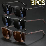 2/3pcs Luxury Square Vintage Cycling Sunglasses Men Women Fashion Travel Driving Fishing Sun Glasses Male Eyewear UV400