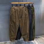 Men's Loose Fit Corduroy Cargo Pants Casual Trousers Workwear Long Trousers Harajuku Sle Youthful Vitali All Seasons