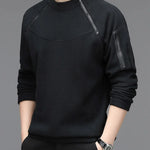 Men's Sweatshirs Spring Fall Long-sleeved T-shirt Top Loose Trend Round Neck Bottoming Shirt Lightweight Casual Sports
