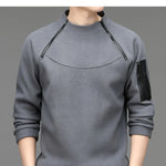 Men's Sweatshirs Spring Fall Long-sleeved T-shirt Top Loose Trend Round Neck Bottoming Shirt Lightweight Casual Sports