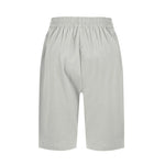 Womens Capris Cotton Linen Pants Drawstring Elastic Waist Pants Casual Cropped Trousers Daily Breeches Five Half Pants Pantalone