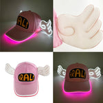 Halloween LED Light Up Baseball Hat Flashing Glow Rave Party Cap Luminous Hat for Women Men Hip-hop Club Festival Supplies