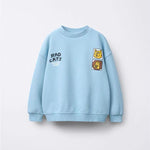 New Cartoon Sweatshirts For Boys Girls Loose Casual Long-sleeved Tops Spring Autumn Wear Fashion Simple Versatile Pullovers