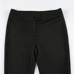Black Capris Slight Flare Pants Women Y2k Clothes Slim Fit Trousers Pantalones De Mujer Zipper Roupa Feminino Streetwear