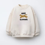 New Cartoon Sweatshirts For Boys Girls Loose Casual Long-sleeved Tops Spring Autumn Wear Fashion Simple Versatile Pullovers