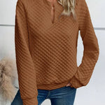 Women Sweatshirt 2025 Spring Autumn Latest Fashion Solid Color Deep V-Neck Pullover Long Sleeved Casual Hoodie Loose Sporty Top