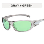 Retro Y2K Men Oval Sunglasses Women Fashion Sports Goggles Popular Cat Eye Sun Eyewear Ladies UV400 Eyeglasses