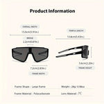 Men's Oversized Cycling Sunglasses Eyewear Bicycle Goggles Windproof Glasses Lens Road Riding Bike