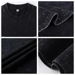 Men's Washed Tank Top Summer Running Exercise Fitness Training Vest For Men Braces T-shirtBreathable Gym Athletic Tees Oversized
