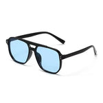 Vintage Men Women Big Sunglasses Men Square Shades Brand Designer Unisex Sun Glasses Black Lense Male Female Sunglasses UV400