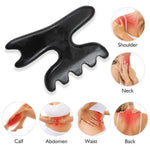 Gua Sha Facial Body Massage Tools,Unique 9-Edge Gua Sha Bian Stone,3D Gua Sha Stone with Ridges,Gua Sha Scraping Massage Tool