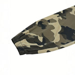[Trendy Camo Cargo Pants] Camo Cargo Pants - Men's Trendy Casual Regular Fit Trousers With Side Pocket For Outdoor Activities