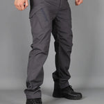 Men Cargo Pants Trousers Multi-pocket Waterproof Wear-resistant Casual Training Overalls Clothing Comfortable Breathable