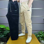 Corduroy Cargo Trousers Men's Simple Loose American Retro Casual Elastic Autumn Winter Business Classic Male Trousers