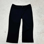 Black Capris Slight Flare Pants Women Y2k Clothes Slim Fit Trousers Pantalones De Mujer Zipper Roupa Feminino Streetwear