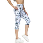 Capri Leggings with Pockets for Women High Waisted Workout Leggings Tummy Control Yoga Pants