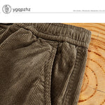 Men's Loose Fit Corduroy Cargo Pants Casual Trousers Workwear Long Trousers Harajuku Sle Youthful Vitali All Seasons