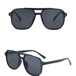 Vintage Men Women Big Sunglasses Men Square Shades Brand Designer Unisex Sun Glasses Black Lense Male Female Sunglasses UV400