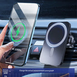 30W Magnetic Car Wireless Charger For iPhone 15 14 13 12 Pro Max Mini Macsafe Car Phone Holder Stand Mount Fast Charging Station