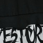 Autumn  Men's Casual Hoodie Sweatshirt Techwear Hip Hop Harajuku Style with Ribbons Patchwork Japanese Streetwear Darkwear