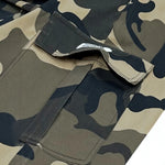 [Trendy Camo Cargo Pants] Camo Cargo Pants - Men's Trendy Casual Regular Fit Trousers With Side Pocket For Outdoor Activities