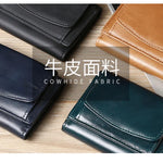 AirTag Wallet Oil Leather RFID Tri-fold Wallet Suitable for Men Women with Coin Pocket Luxury Purse Card Holder without AirTag