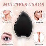 Gua Sha Facial Body Massage Tools,Unique 9-Edge Gua Sha Bian Stone,3D Gua Sha Stone with Ridges,Gua Sha Scraping Massage Tool