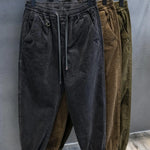 Men's Loose Fit Corduroy Cargo Pants Casual Trousers Workwear Long Trousers Harajuku Sle Youthful Vitali All Seasons