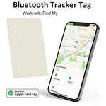 Airtag Card Wallet Tracker Thin 1.6mm, Rechargeable Air Tag Compatible with Find My (iOS Only), Item Finder Locator for Luggage
