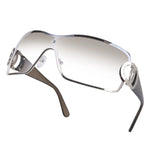 Retro Women's Sunglasses Wrap Around Y2K Sunglasses Futuristic Gradient Lens Sun Glasses Modern Shades Eyewear