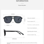 Vintage Men Women Big Sunglasses Men Square Shades Brand Designer Unisex Sun Glasses Black Lense Male Female Sunglasses UV400