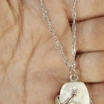 Unique Square Baroque Pearl Couple Pendant Necklace Valentines Day Lover Gift Party Jewelry