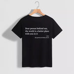 Top Round Neck Cartoon Printed Short Sleeve