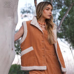 Fashionable Jacket Warm Fur Sleeveless Vest