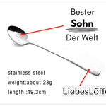 Valentines Day Gift Stainless Steel Milk Coffee Spoons Love Letter Wedding Souvenirs Anniversary Gift For Girlfriend Boyfriend